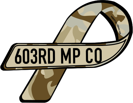 603rd MP Logo - Custom Ribbon: 603RD MP CO