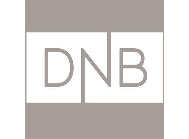 DNB Logo - LOGO VIF DNB m/ramme Hvit 7cm DNB logo til trykking - NHFshop