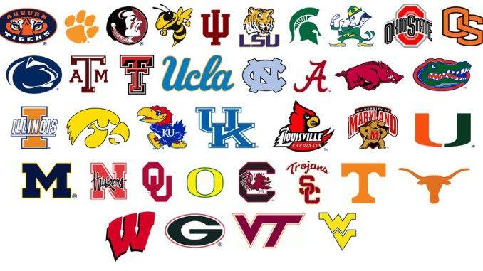 All College Football Team Logo - College Basketball Way Too Early Top 10 - Blue HQ Media, LLC