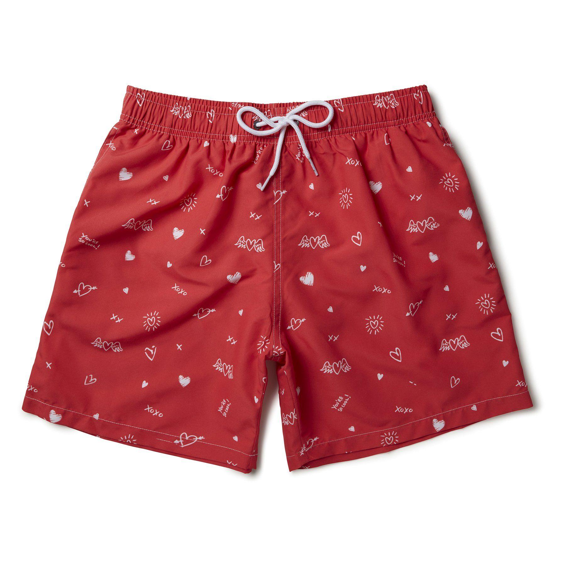 Cool Red X Logo - Boardies® You're So Cool Red Swim Shorts