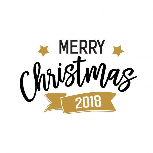 Christmas 2018 Logo - Merry christmas 2018 banner Vector | Free Download