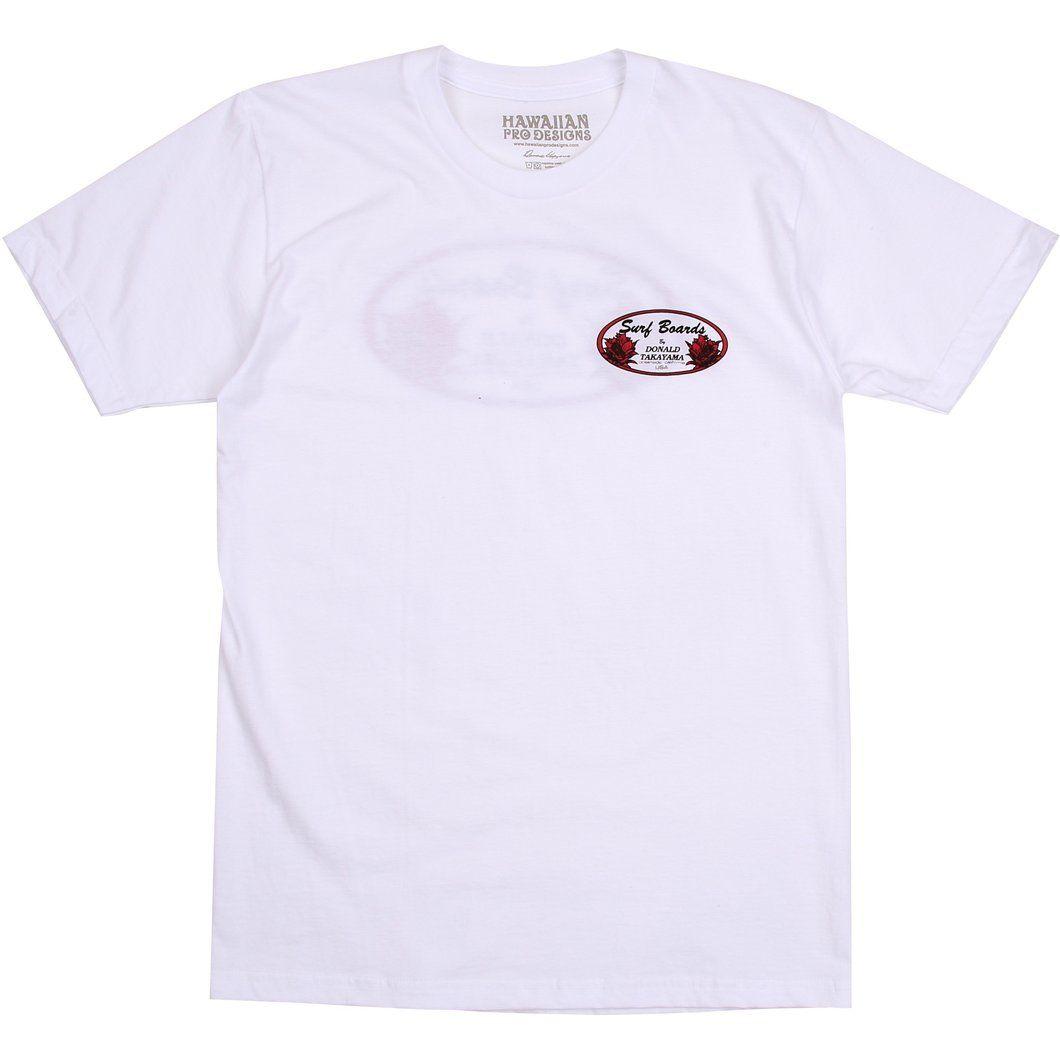 White and Red Oval Logo - DT102 Takayama oval tee (red oval logo)