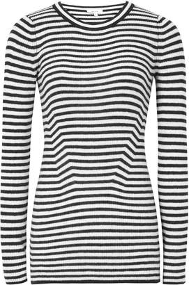Black and White Striped Logo - Black And White Striped Top - ShopStyle UK