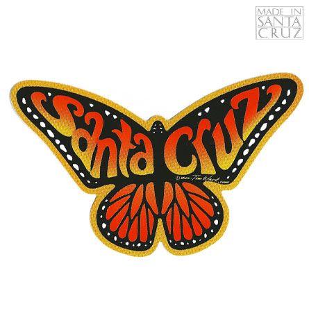 Orange and Red Butterfly Logo - Decal Santa Cruz Monarch Butterfly Sticker (Orange) Tim Ward
