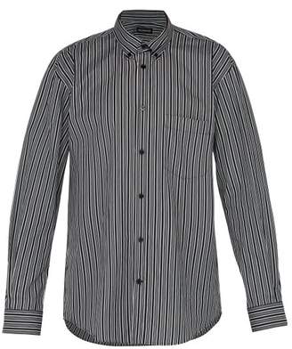 Black and White Striped Logo - Mens Black And White Striped Shirt - ShopStyle UK