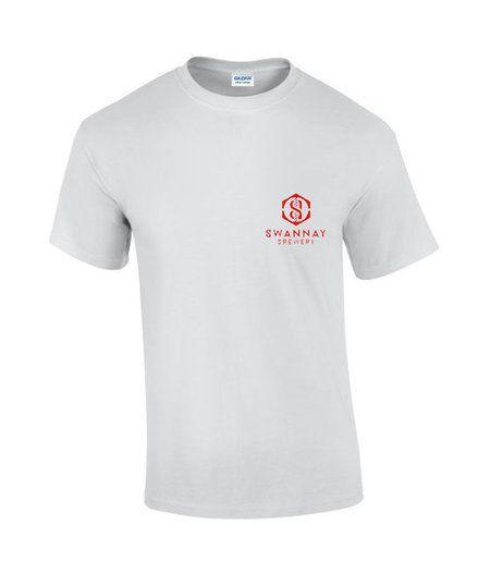 Red and White Swan Logo - Buy WHITE T SHIRT WITH RED LOGO Online