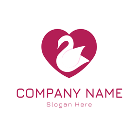 Red Swan Company Logo - Free Swan Logo Designs | DesignEvo Logo Maker