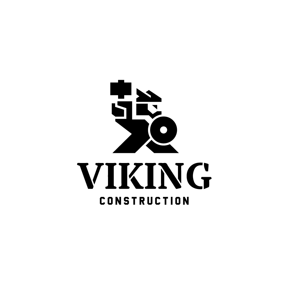 Google Construction Logo - For Sale – Viking Construction Logo Design | Logo Cowboy