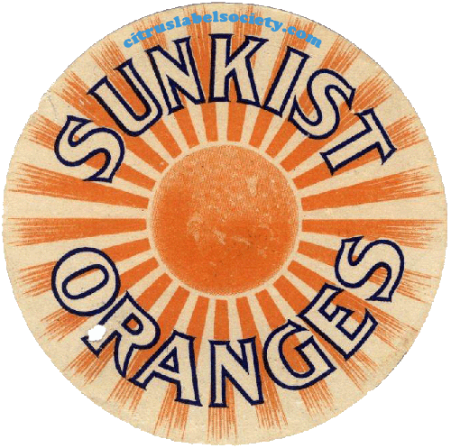 Sunkist Orange Logo - Citrus Label Society: Feature Article - The Sunkist Sunburst Trademark