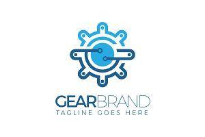 Gear Logo - Technology Gear Logo ~ Logo Templates ~ Creative Market