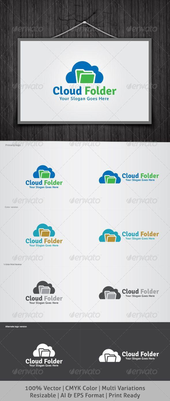 Multi Colored Globe Logo - Cloud Folder Logo | Busidex | Logo templates, Logos, Logo design