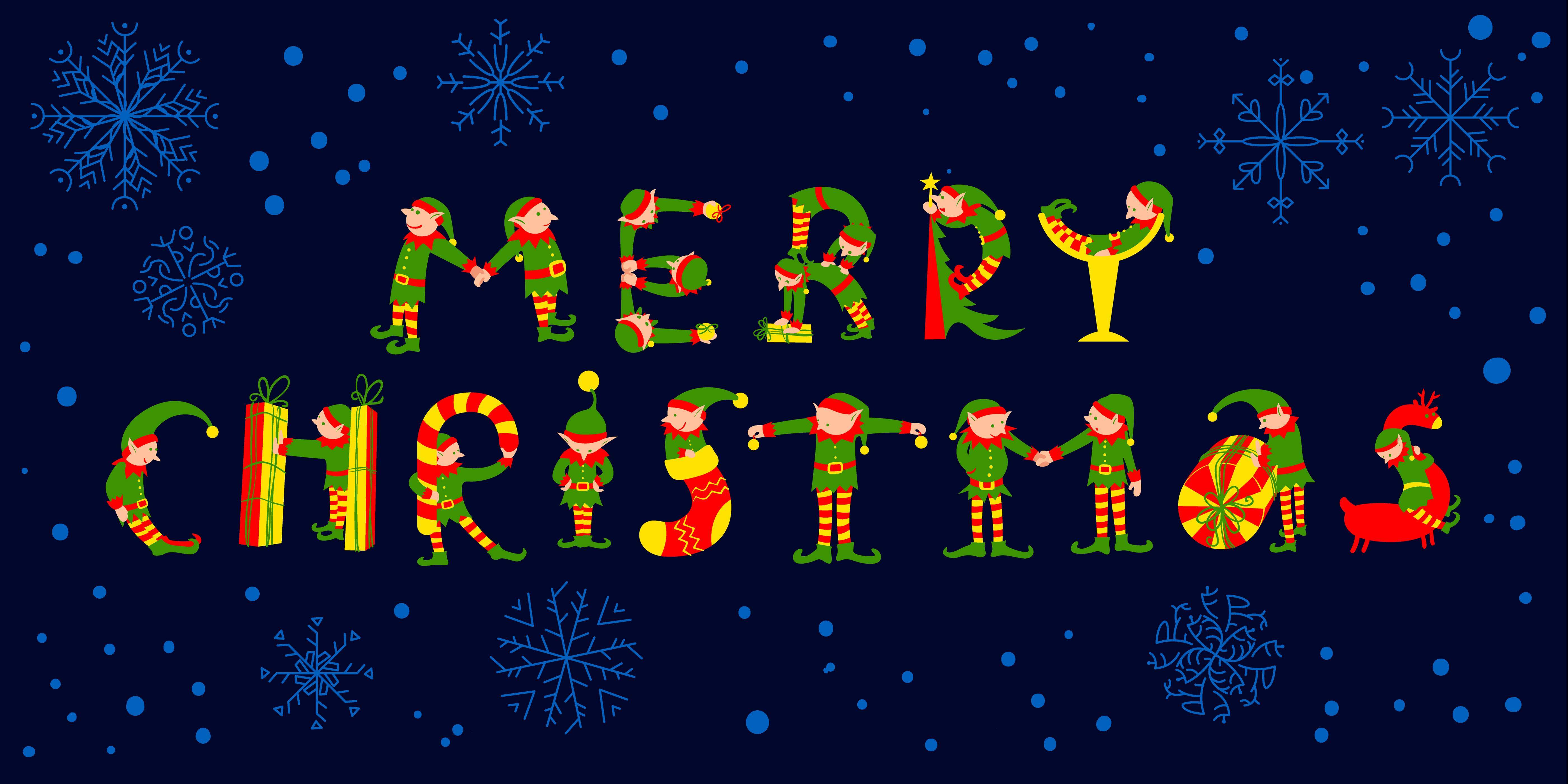 Christmas 2018 Logo - 2018 Walk Logo Merry Christmas Elves - Morrison Chamber of Commerce ...