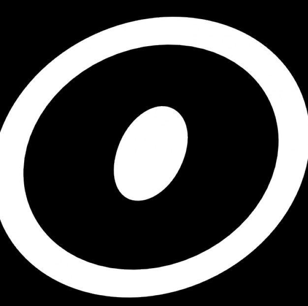 Black O Logo - Logo o outline