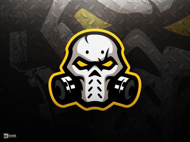 Blue and Black Toxic Logo - Skull Mask eSports Logo | mascot logos | Esports logo, Logo design ...