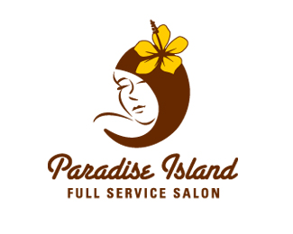 Paradise Salon Logo - face logo. Design Matters. Logo design, Logos, Design
