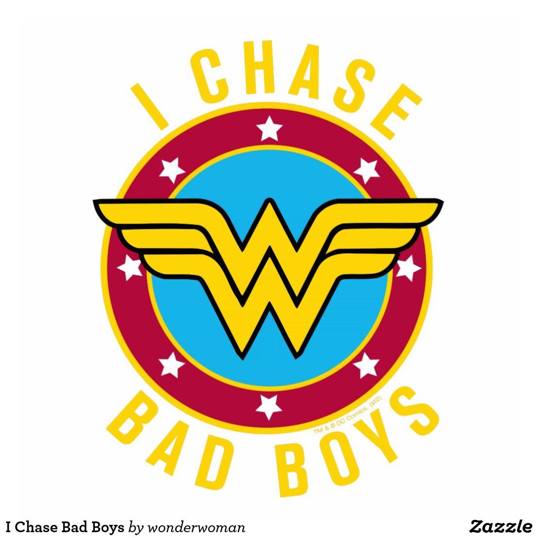 Awesome Woman Logo - I Chase Bad Boys Cutout. Bright and awesome Wonder Women logos from ...
