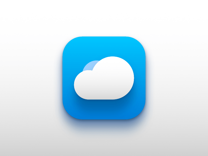 Cloud App Logo - iOS Icon - Cloud App by Mladen Maksimović | Dribbble | Dribbble