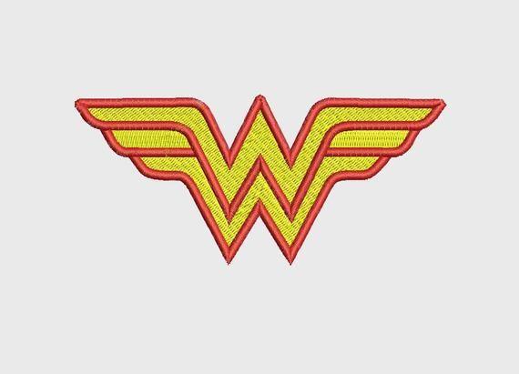 Awesome Woman Logo - Wonder Woman Symbol embroidery File Machine Design DC Comics