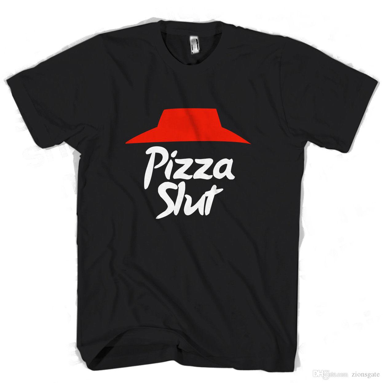 Awesome Woman Logo - Pizza Slut Logo Man / Woman T Shirt Awesome T Shirts For Sale White ...