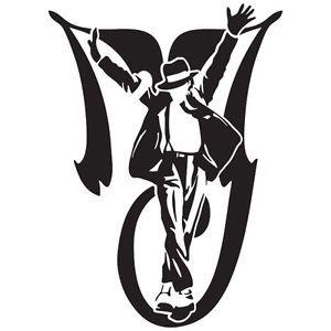 Michael Jackson Black and White Logo - MICHAEL JACKSON KING POP MUSIC CUSTOM CAR WINDOW VINYL DECAL STICKER ...