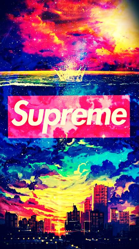 Sky Supreme Logo - Supreme logo Wallpaper by ZEDGE™