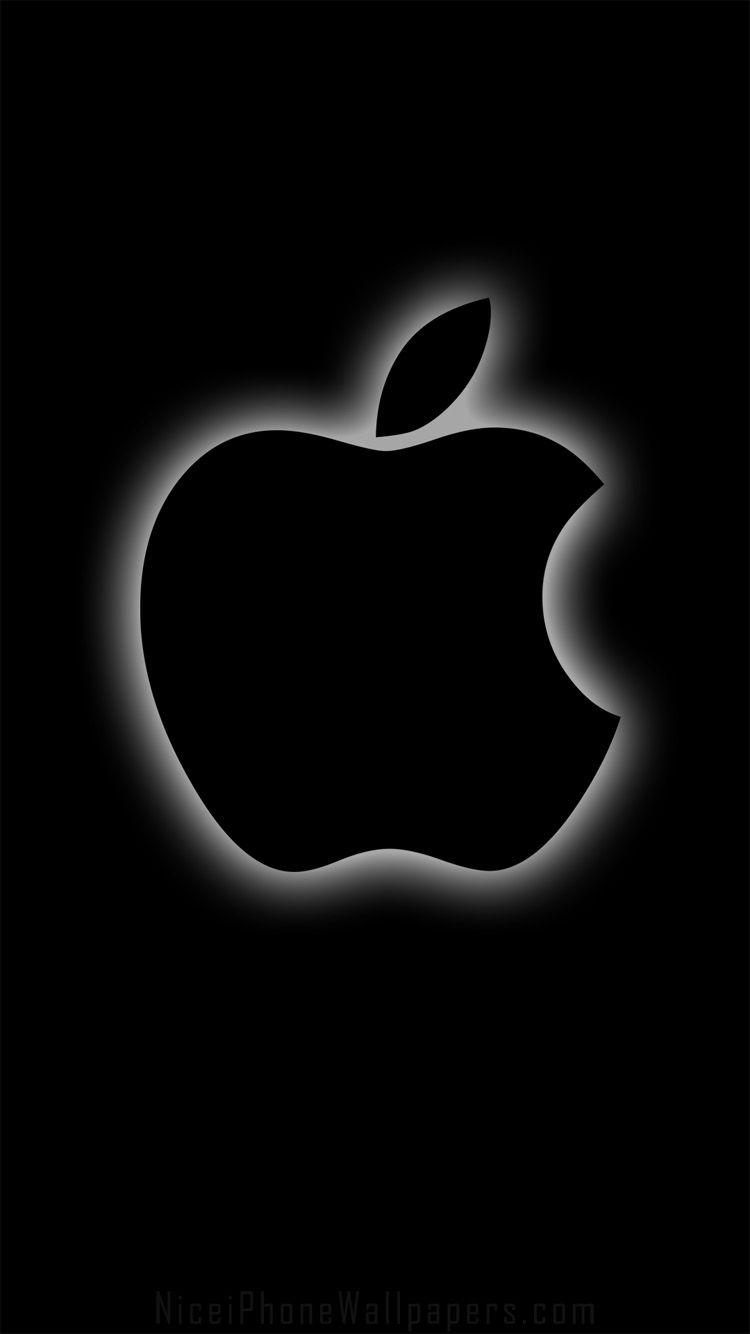 Apple Plus Logo - Black apple iPhone 6/6 plus wallpaper | Apple Love! in 2019 | Iphone ...