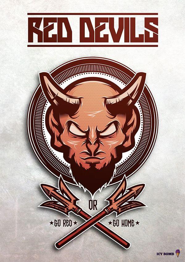 Red Devil Sports Logo - RED DEVILS. on Behance | Urban Art and Toys | Pinterest | Devil ...