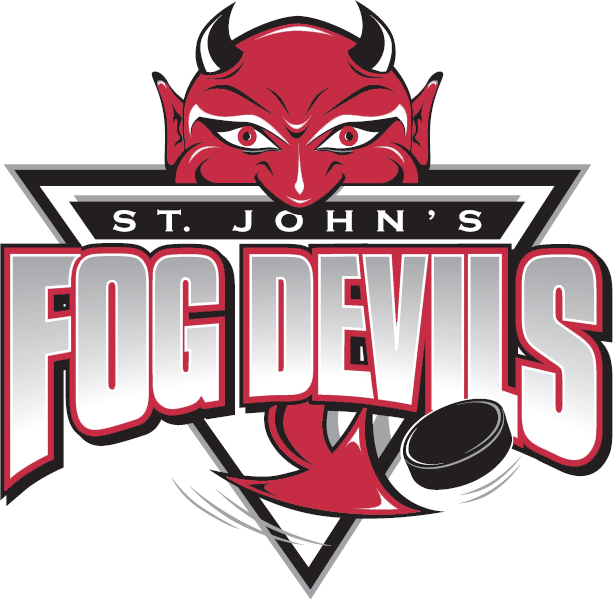 Red Devil Sports Logo - St. John's Fog Devils Primary Logo - Quebec Major Jr Hockey League ...
