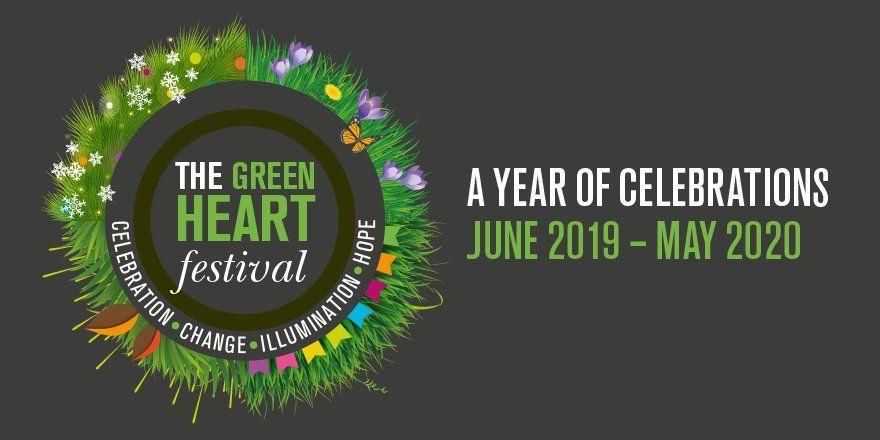 Gray and Green Circle Logo - The Green Heart (@uobgreenheart) | Twitter
