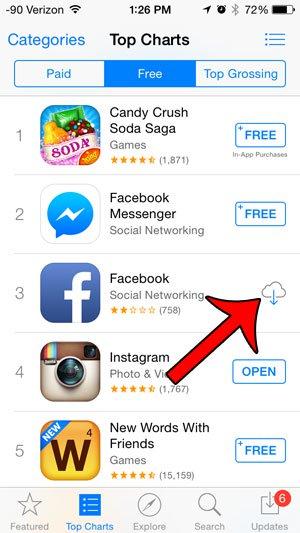 Facebook App Store Logo - Why Is There a Cloud Icon Next to an App in the App Store? - Solve ...