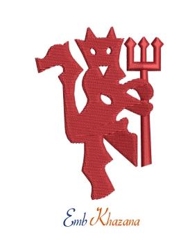 Red Devil Sports Logo - sports logos Machine Embroidery Design