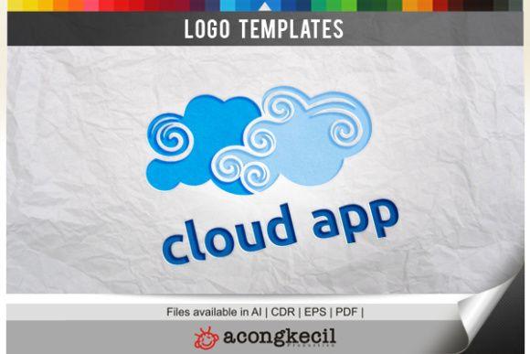 Cloud App Logo - Cloud App Logo Graphic by Acongraphic - Creative Fabrica