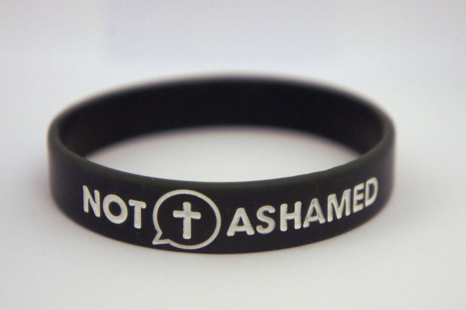 Gray and Green Circle Logo - Not Ashamed wristband