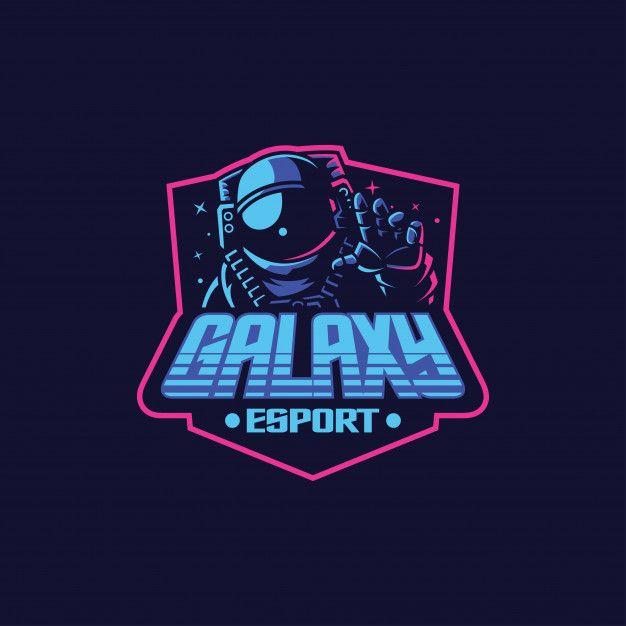 Galaxy Logo - Galaxy astronaut esport logo Vector