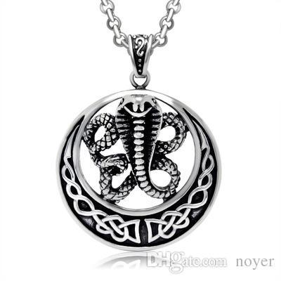 Cool Snake Logo - Wholesale Snake Logo Cool Stainless Steel Cool Fashion Necklace ...