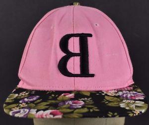 Backwards B and B Logo - Pink Backwards B Logo Floral Embroidered baseball hat cap Adjustable