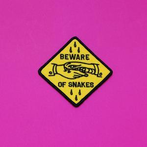 Cool Snake Logo - BEWARE OF SNAKES PATCH - Snake patch, dog patch, cool patch. - PetHaus
