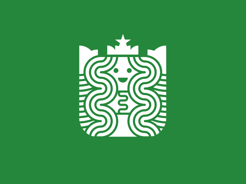 Starbucks Icon Logo - Starbucks logo redesign by Jahng hyoung joon | Dribbble | Dribbble