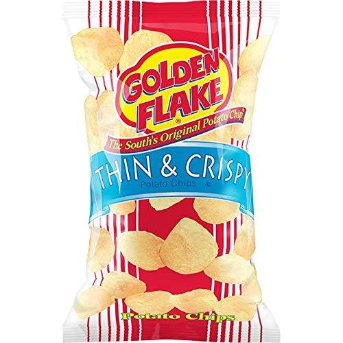 Golden Flake Logo - Amazon.com: Golden Flake Thin and Crispy Potato Chips 5 Ounce 4 Pack