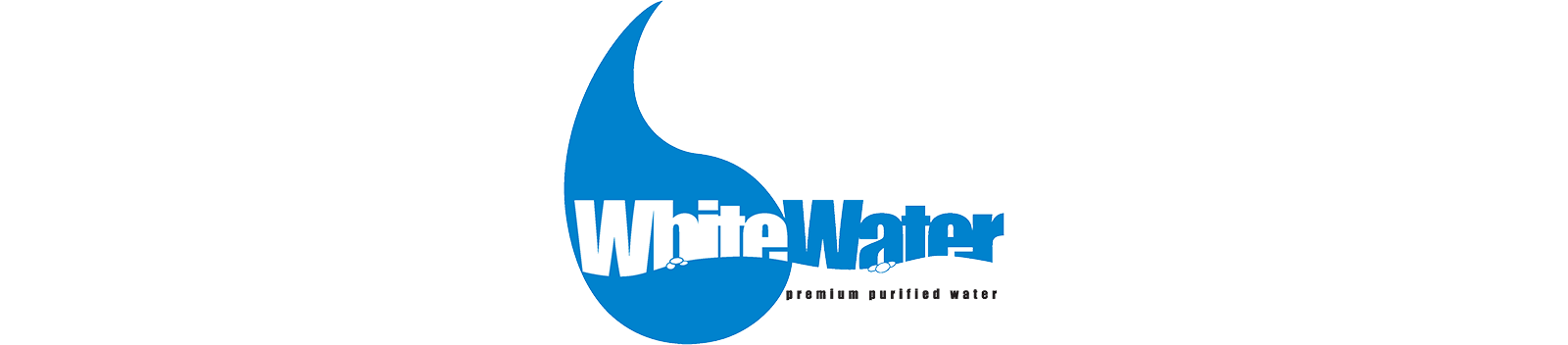 Water Brand Logo - White Water. Custom Water Bottle Labels & Water Delivery