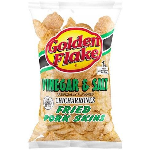 Golden Flake Logo - Golden Flake Vinegar & Salt Chicharrones Fried Pork Skins - 3.25oz ...