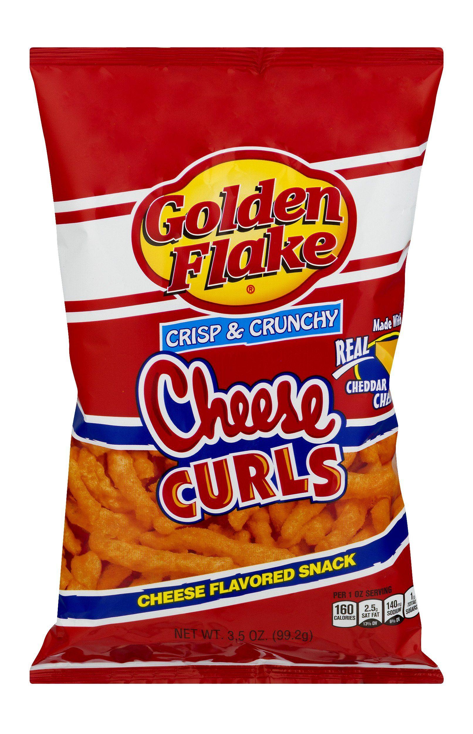 Golden Flake Logo - Golden Flake Crunchy Cheese Curls, Cheddar – Utz Quality Foods