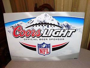 Coors Light Football Logo - COORS LIGHT & NFL FOOTBALL BEER SIGN COORS OFFICIAL BEER SPONSOR OF
