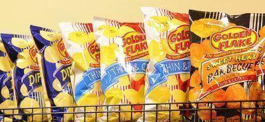 Golden Flake Logo - Utz finishes purchase of Golden Flake