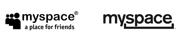 Old Myspace Logo - Weekly Re-Brand #3: MySpace | Blade Brand Edge