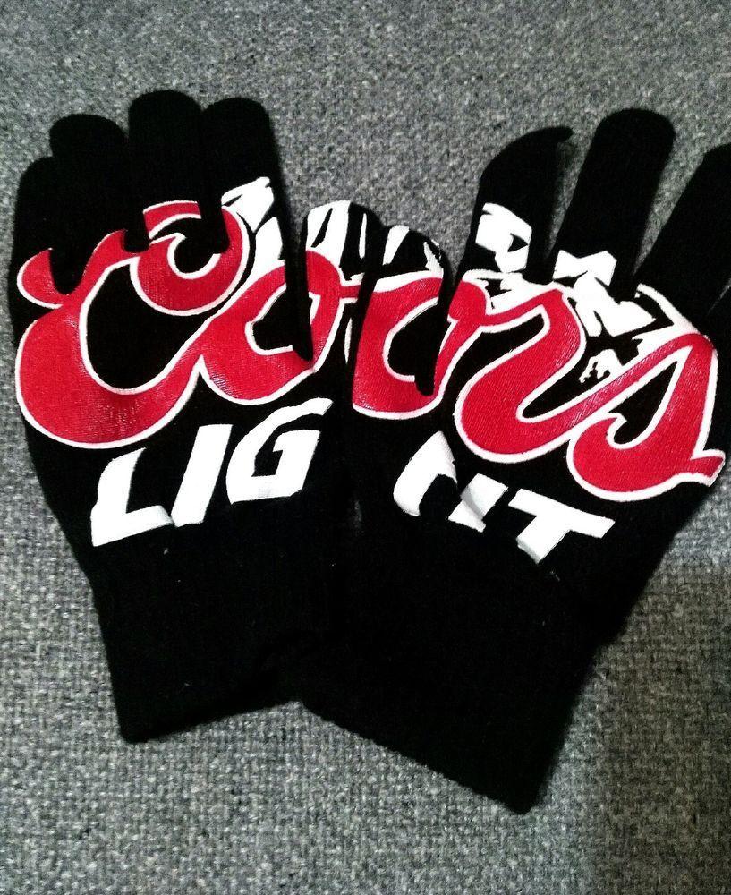 Coors Light Football Logo - New York Giants/ Coors Light Acrylic Black Medium Winter Gloves (NFL ...