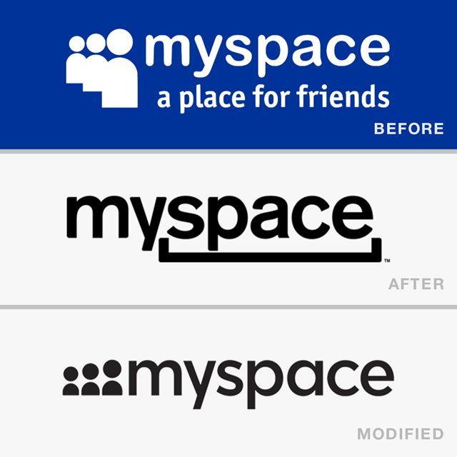 Old Myspace Logo - 14 logo changes that drove people crazy