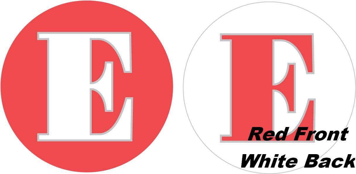 Red White Letter E Logo - 18