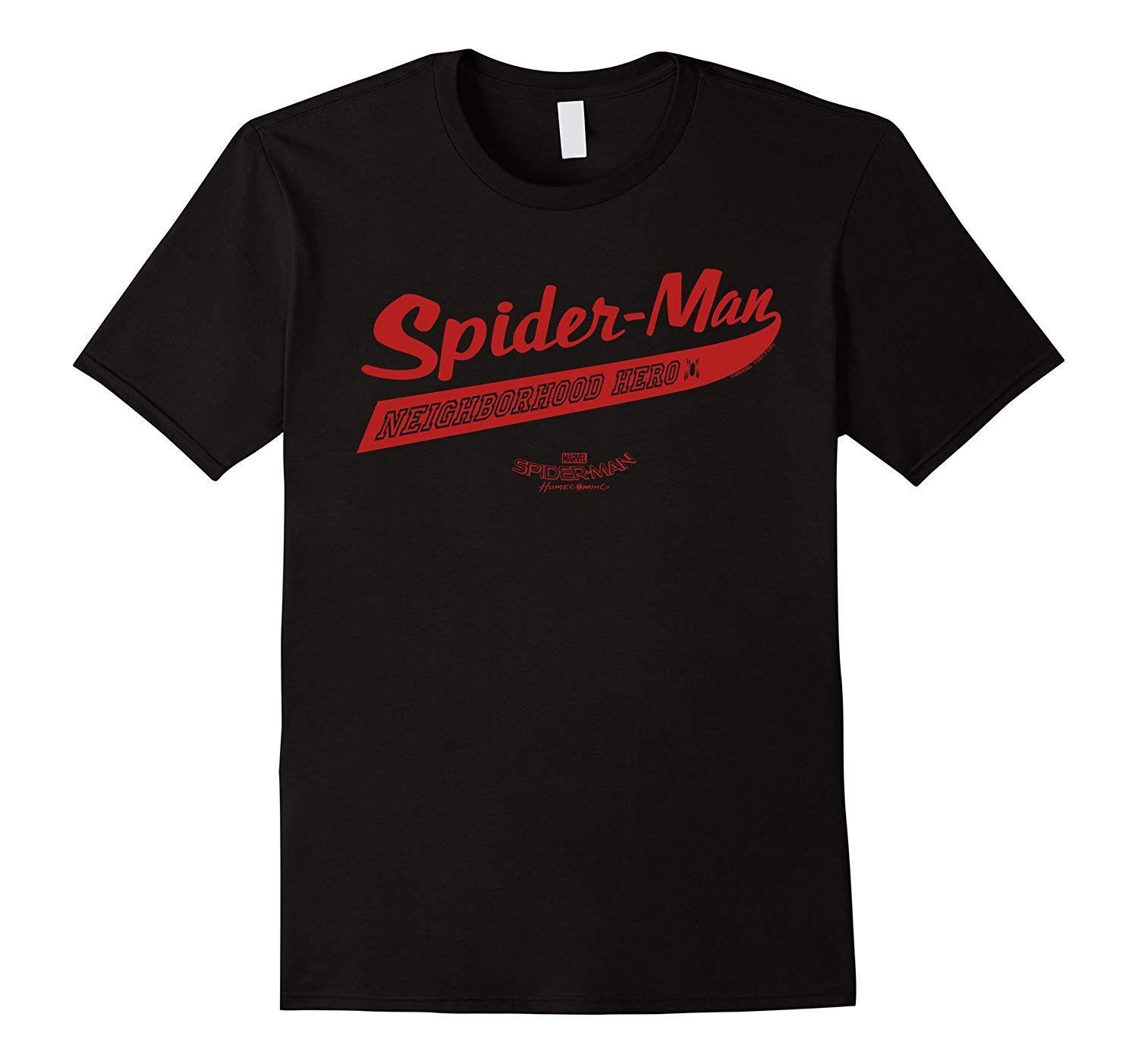 Spider Baseball Logo - Marvel Spider-Man Homecoming Baseball Logo Graphic T-Shirt-PL ...
