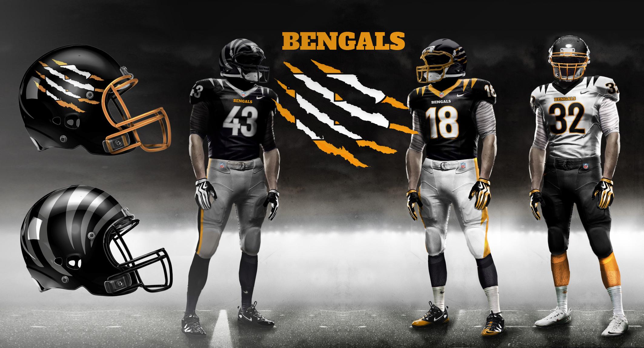 Bengals New Logo - New Bengals Helmet With New Logo; Alternate Helmet Based On Current ...
